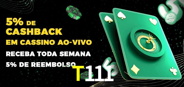 Promoções do cassino ao Vivo T111
